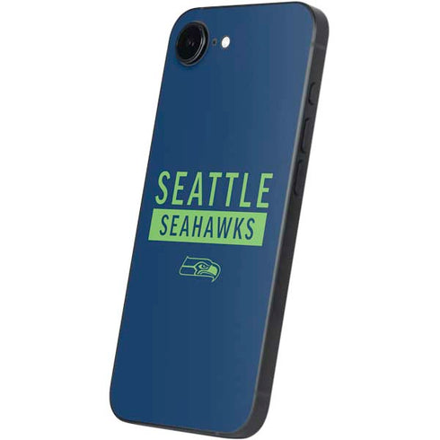 NFL Seattle Seahawks Blue Performance Series iPhone 16e Skin